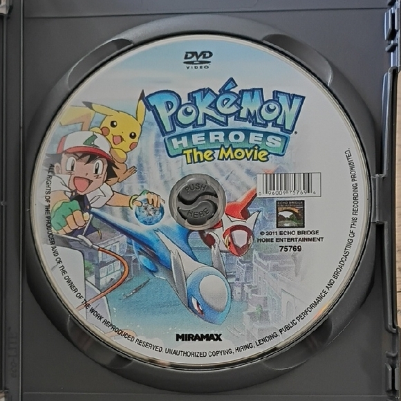 2011 Pokemon Heroes The Movie DVD - Picture 4 of 4